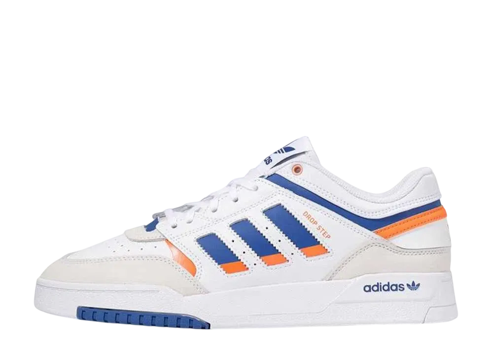 アディダスオリジナルス ドロップ ステップ ロー "フットウェアホワイト/ブルー/オレンジ"