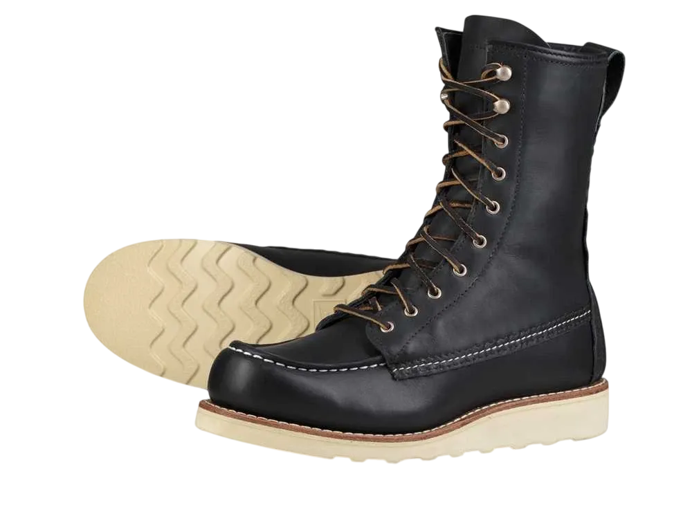 レッドウィング ウィメンズ 8インチ ウィンターモック "ブラック"