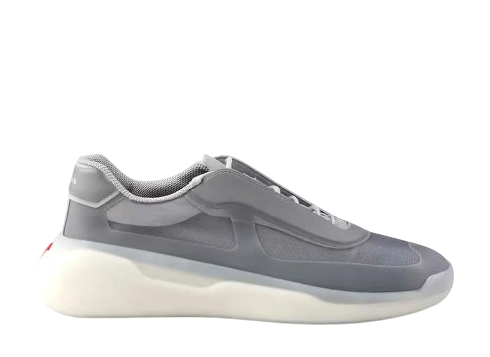 PRADA America's Cup Re-Nylon and Bike Fabric Sneakers "Gray"