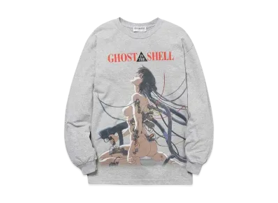 GHOST IN THE SHELL/攻殻機動隊 x F-LAGSTUF-F "KUSANAGI" LS TEE1 "GRAY"
