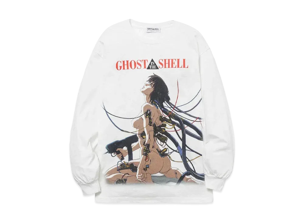 GHOST IN THE SHELL/攻殻機動隊 x F-LAGSTUF-F LS TEE1 "WHITE"