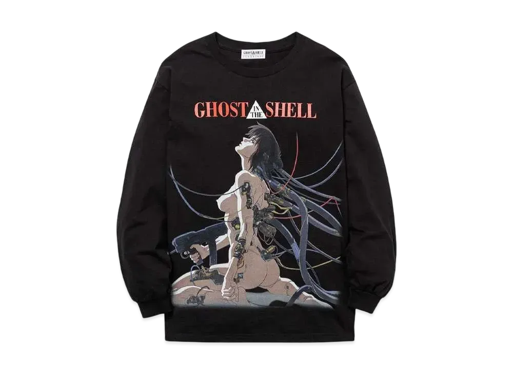 GHOST IN THE SHELL/攻殻機動隊 x F-LAGSTUF-F LS TEE1 "BLACK"