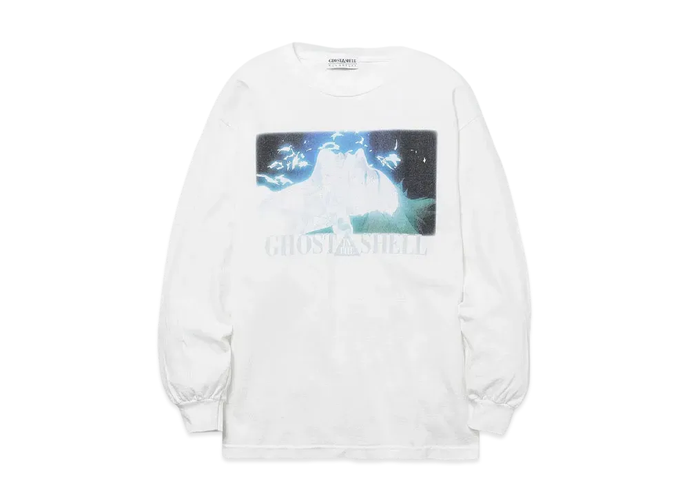 GHOST IN THE SHELL/攻殻機動隊 x F-LAGSTUF-F "KUSANAGI"LS TEE2 "WHITE"