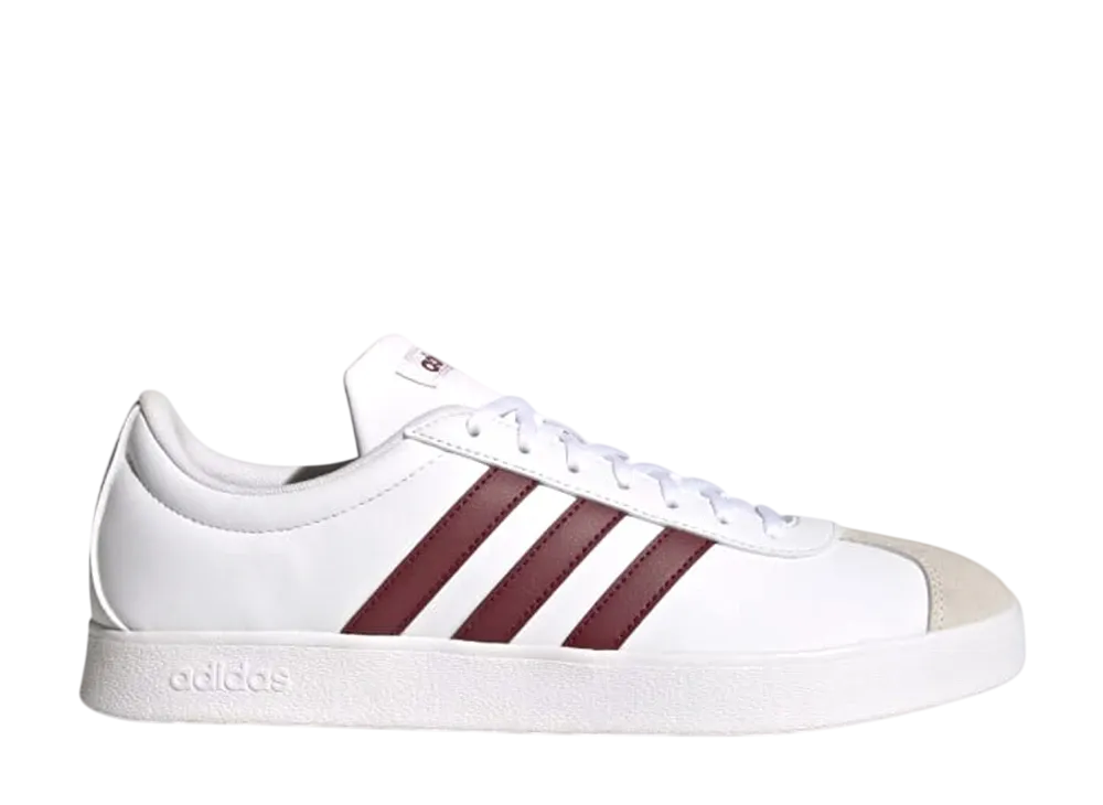 アディダス VL コートベース "クラウドホワイト/シャドウレッド/グレーワン"