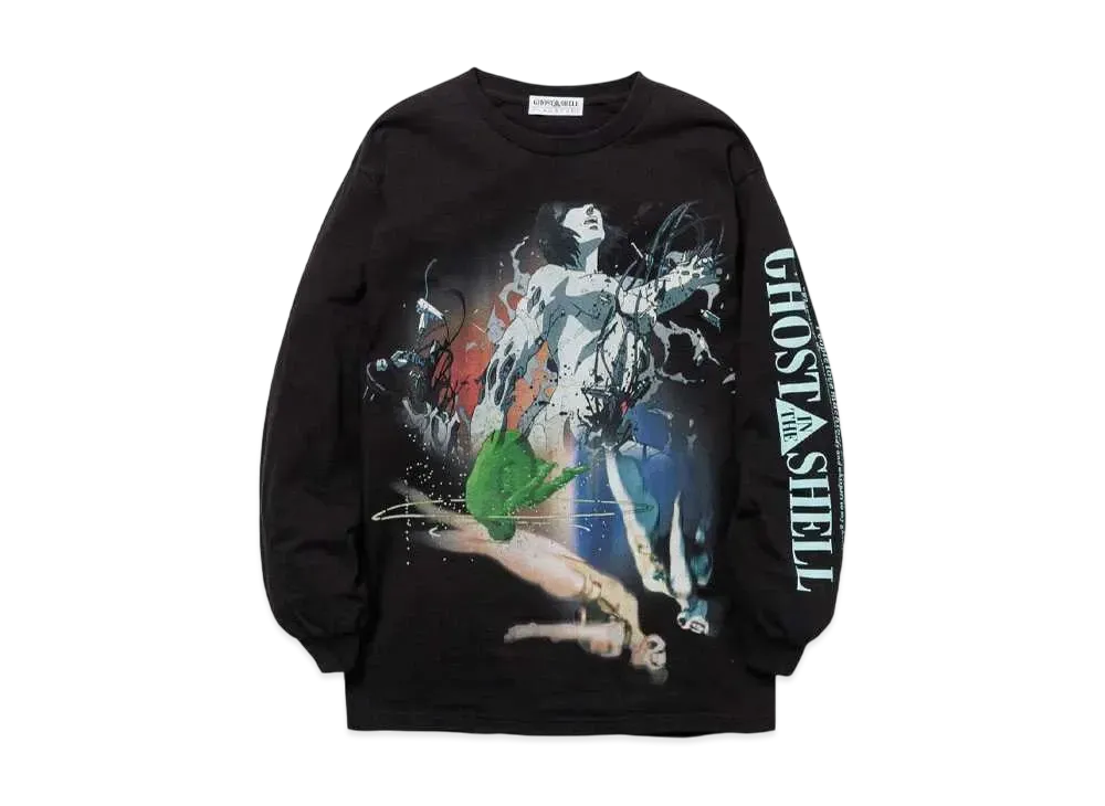GHOST IN THE SHELL/攻殻機動隊 x F-LAGSTUF-F "MULTI "LS TEE "BLACK"