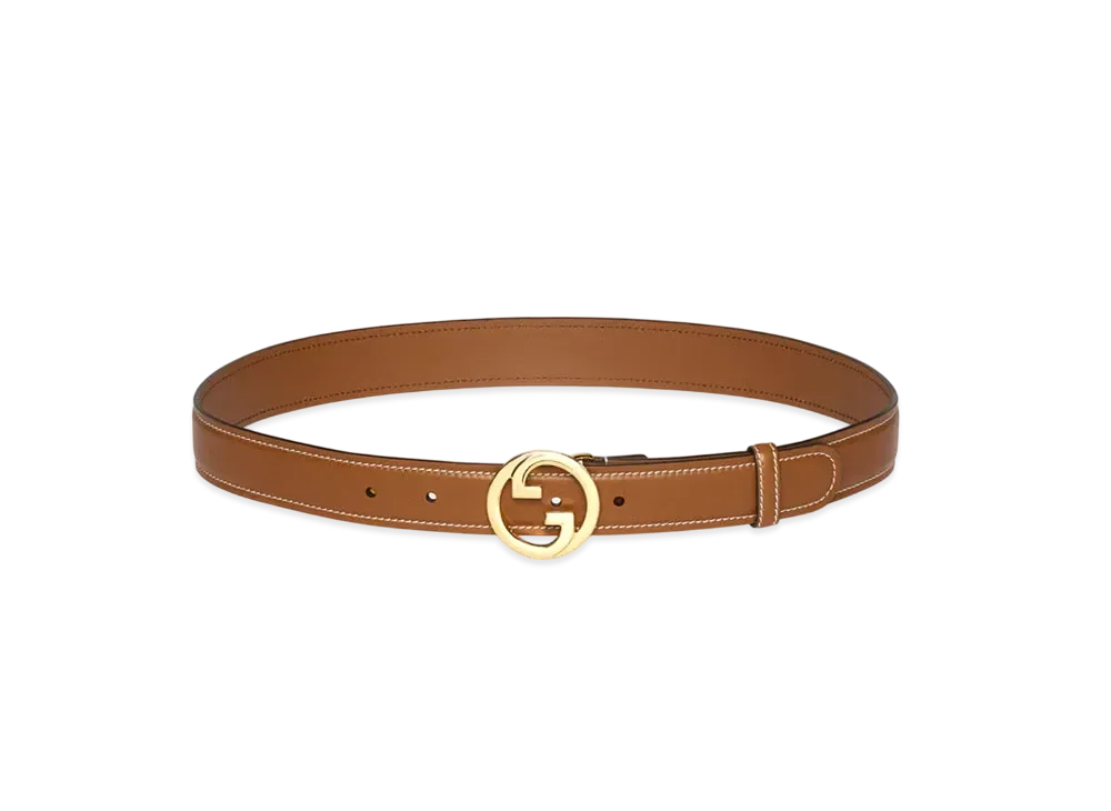 GUCCI Blondie Belt "Brown"