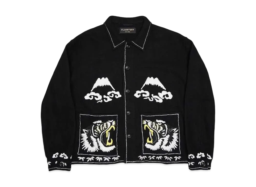 F-LAGSTUF-F BLACK TIGER JACKET "BLACK"