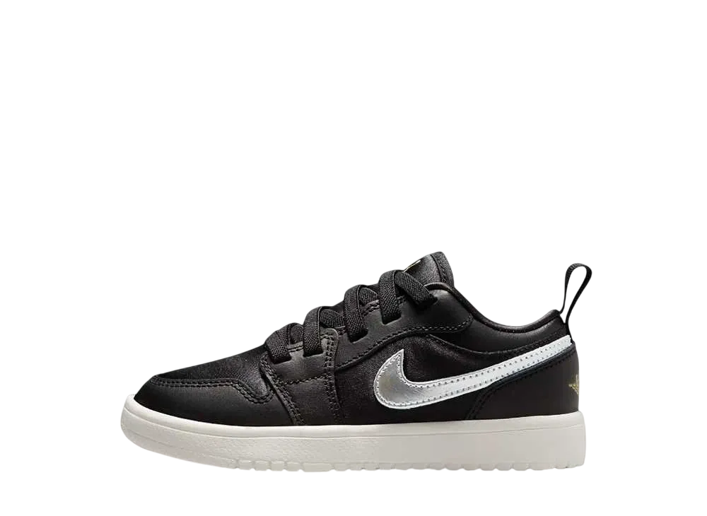 Nike PS Jordan 1 Low ALT SE "Black/Sail/Metallic Gold/Metallic Silver"