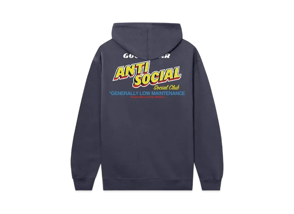 ANTI SOCIAL SOCIAL CLUB x Goodyear Generally Low Maintenance Hoodie "Slate Blue"