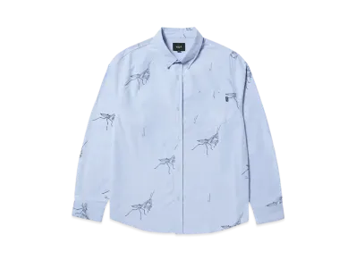 HUF Winter 24 Mantis LS Oxford Shirt "Blue"