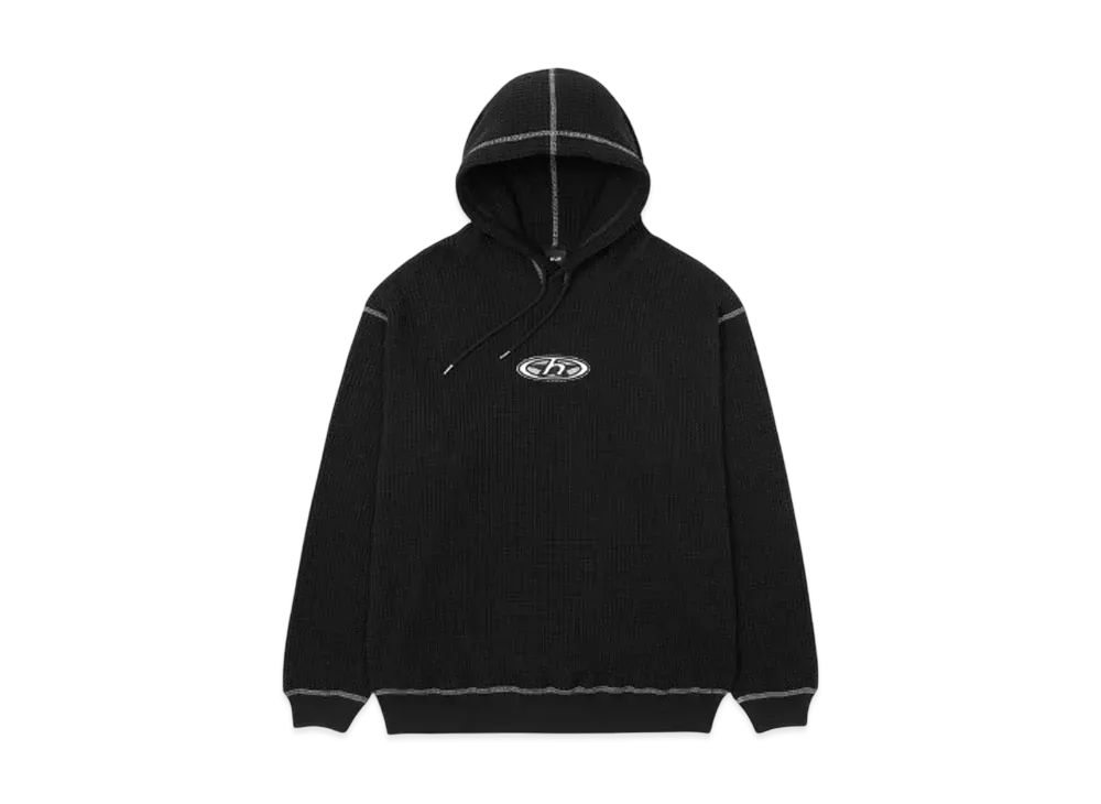 HUF Winter 24 Gamma Waffle Hoodie "Black"