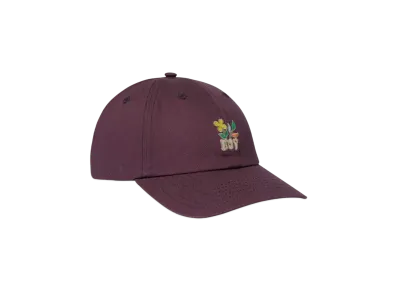 HUF Winter 24 Bloom CV 6 Panel Hat "Raisin"