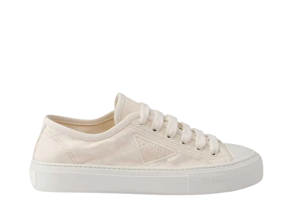 PRADA Women's Fabric Sneakers "Natural"