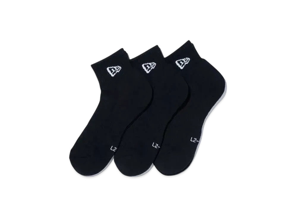 NEW ERA Socks Ankle 3 Pair "Black"