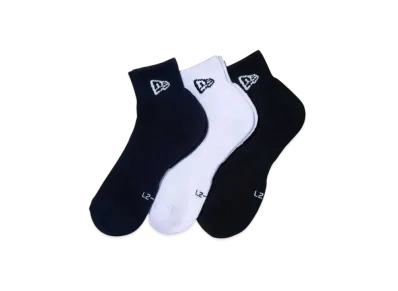NEW ERA Socks Ankle 3 Pair "Black/White/Navy"