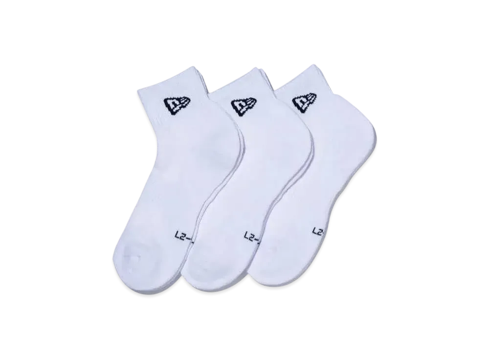 NEW ERA Socks Ankle 3 Pair "White"