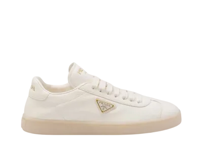 PRADA Women's Leather Sneakers "Ivory"
