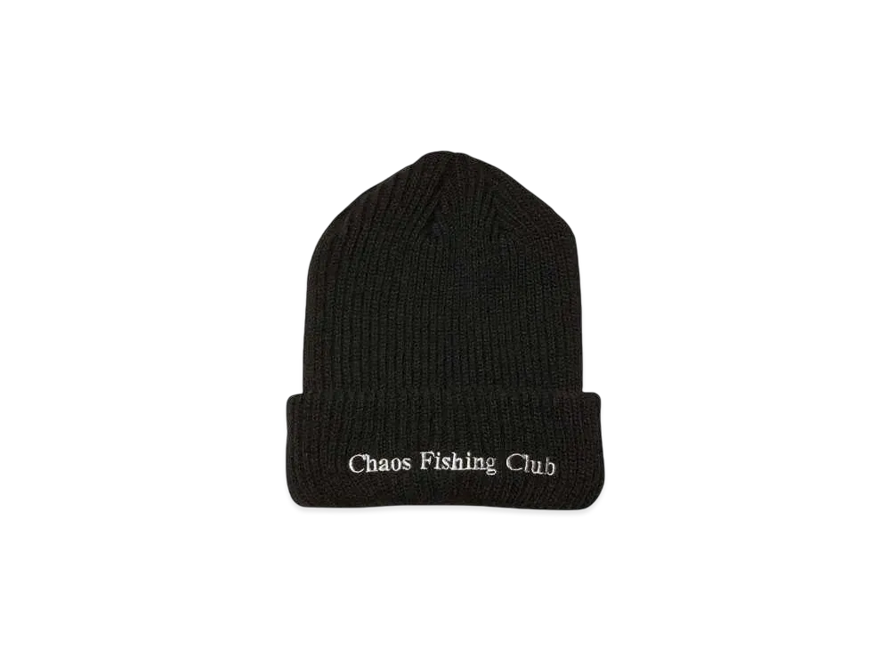 Chaos Fishing Club LOGO WATCH CAP "BLACK"
