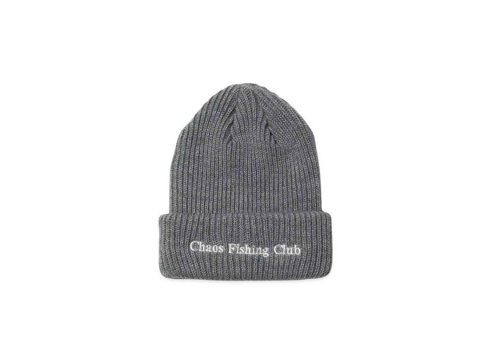 Chaos Fishing Club LOGO WATCH CAP "GRAY"