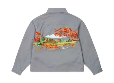 PALACE Utility Fleece Jacket "Grey"