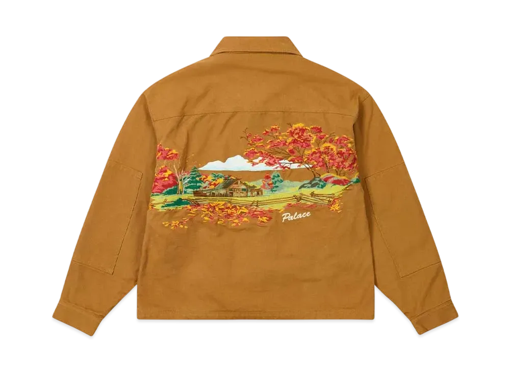 PALACE Utility Fleece Jacket "Brown"