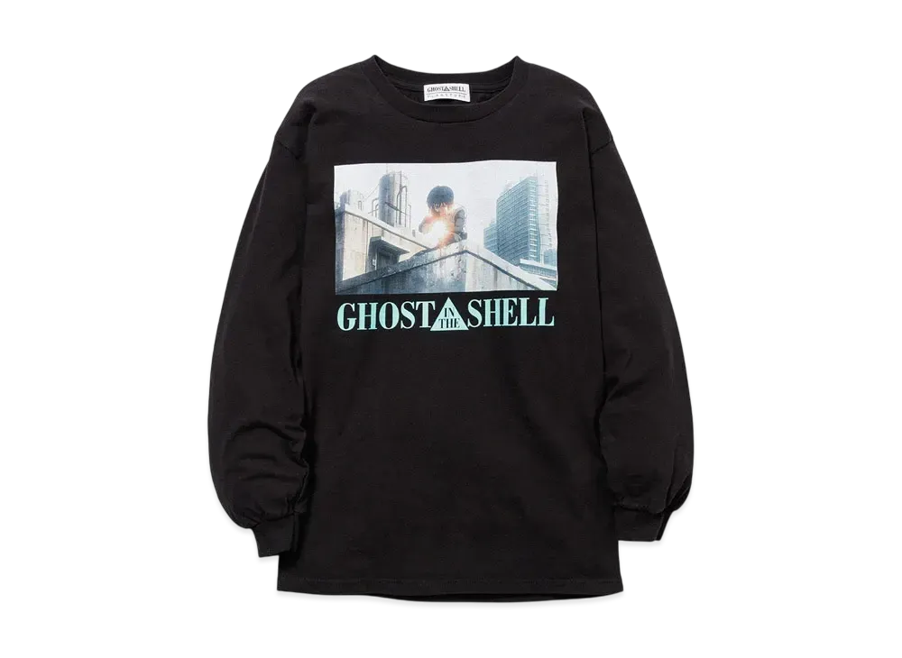 GHOST IN THE SHELL/攻殻機動隊 x F-LAGSTUF-F "KUSANAGI"LS TEE3 "BLACK"