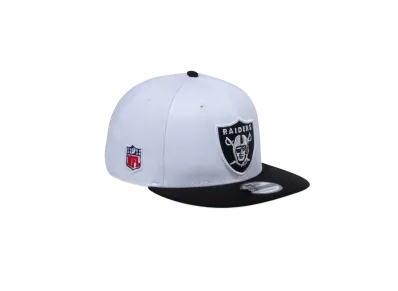 NEW ERA 9Fifty Las Vegas Raiders Shield Logo "White/Black"