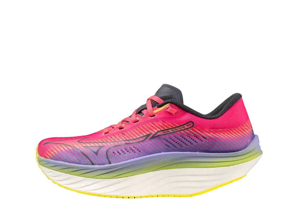 ミズノ ウィメンズ ウエーブリベリオンプロ "ピンク/ブラック/パープル"