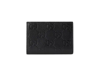 GUCCI GG Emblem Medium Wallet "Black"