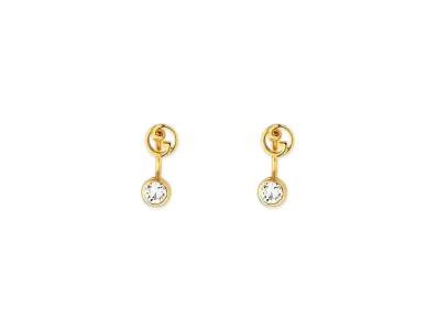 GUCCI Blondie Crystal Earrings "Yellow Gold"