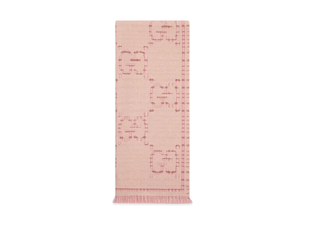 グッチ チェック GGウールジャカード スカーフ 