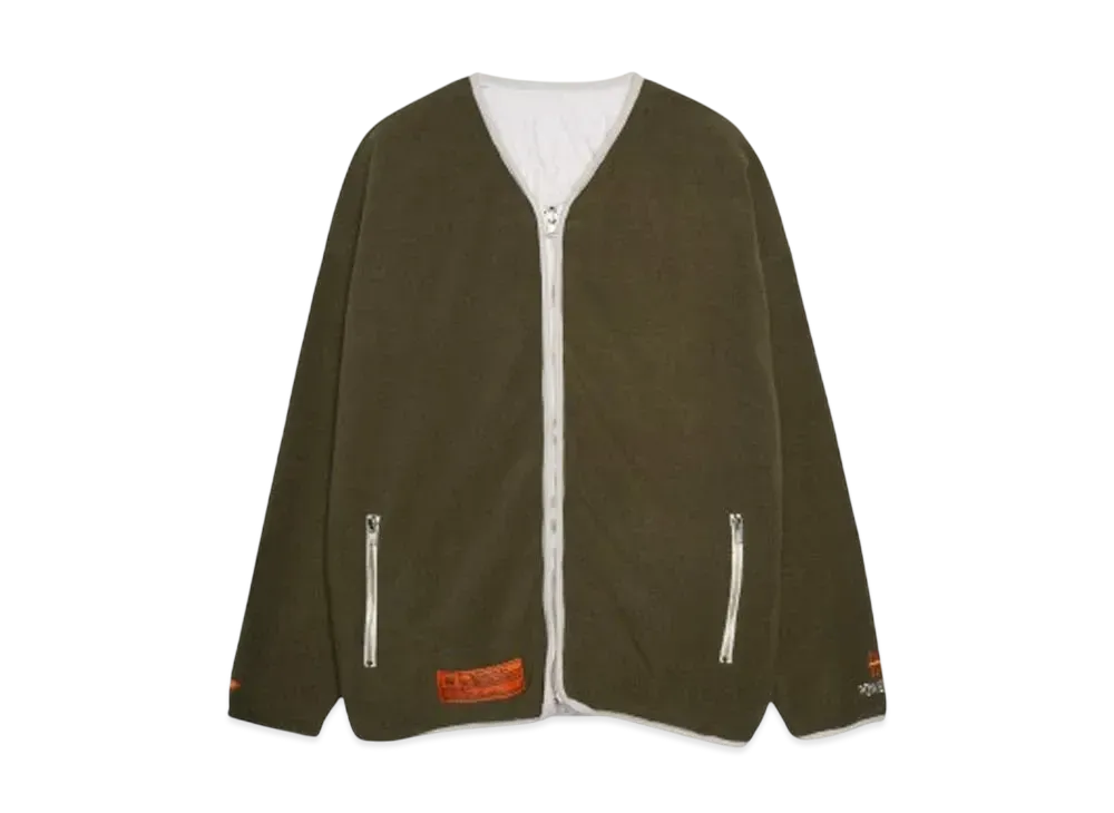 TAIN DOUBLE PUSH QUILTING REVERSIVLE JACKET "OFF KHAKI"