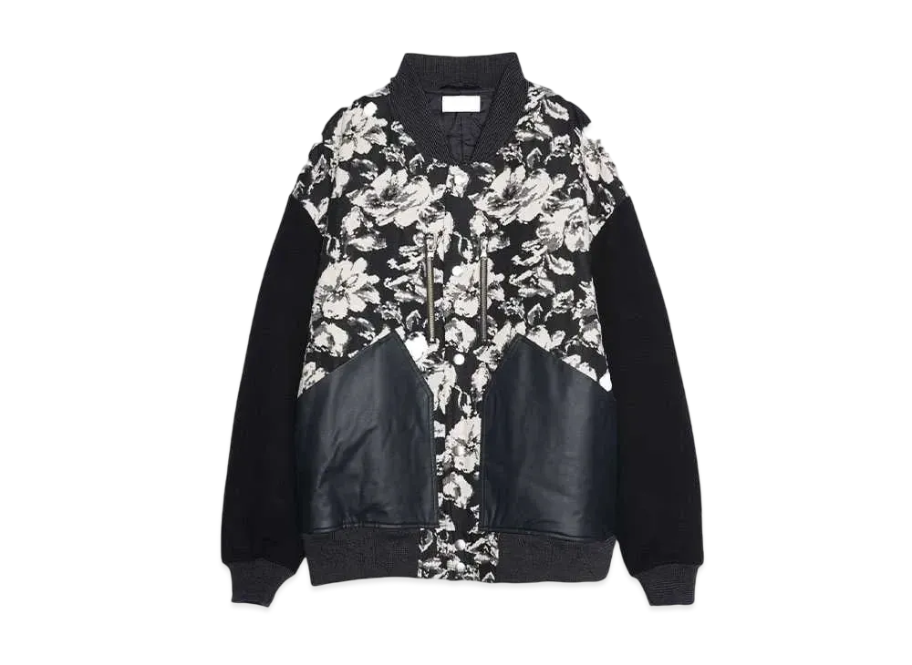 TAUPE MOLE JQ STADIUM JACKET "BLACK"