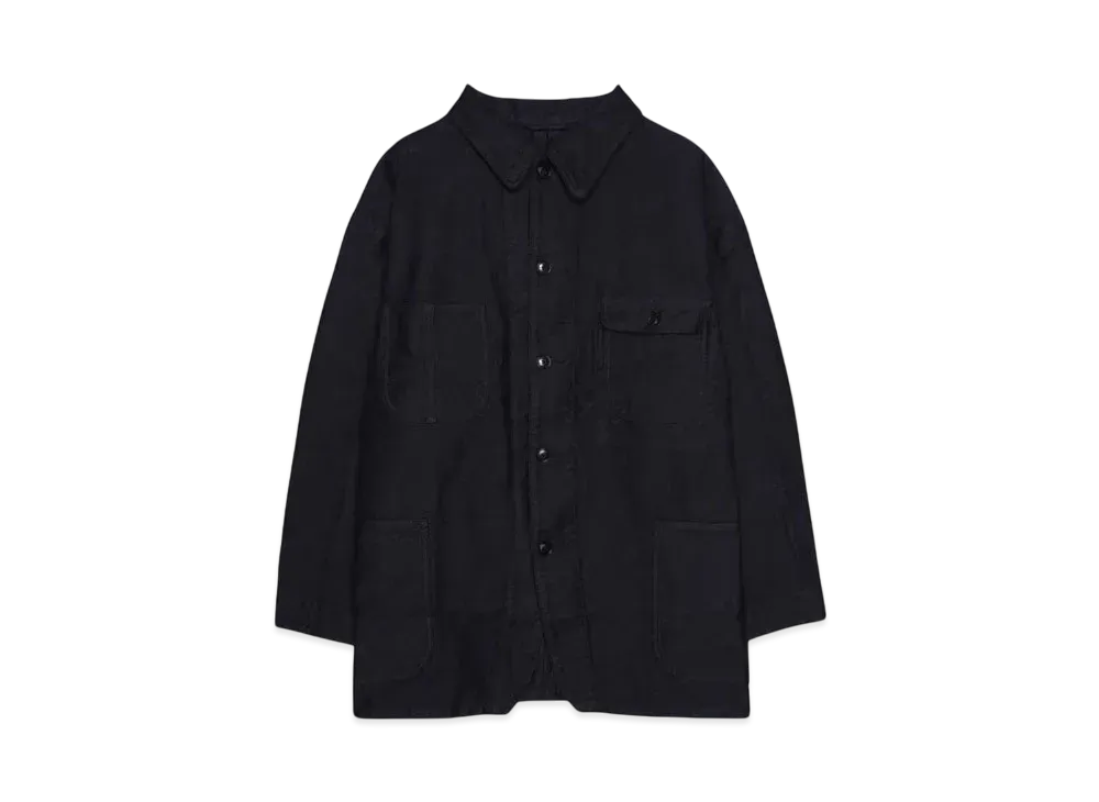 PORTER CLASSIC MOLESKIN COVERALL JACKET "BLACK"