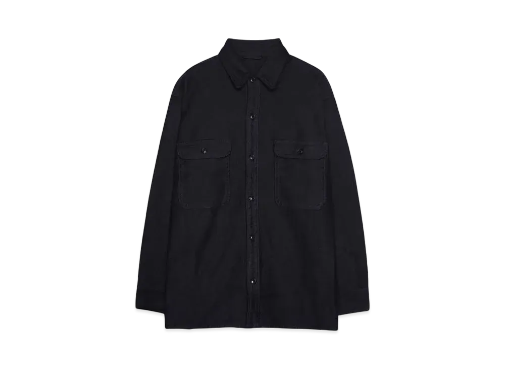 PORTER CLASSIC MOLESKIN SHIRT "BLACK"
