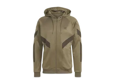 adidas Poly Hooded Track Top "Olive Strata"