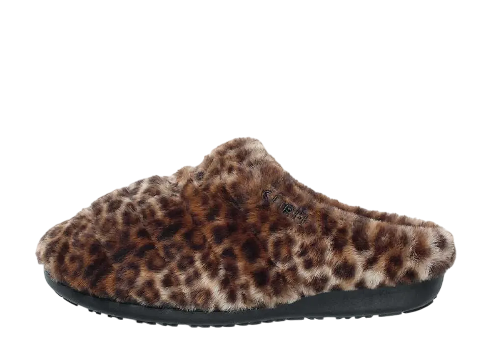 WACKO MARIA x NANGA x SUBU Leopard Fur Aorora Winter Sandals "Beige"