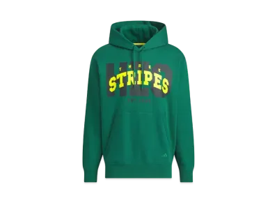 adidas College Loose Fit French Terry Pullover Parka "Collegiate Green"