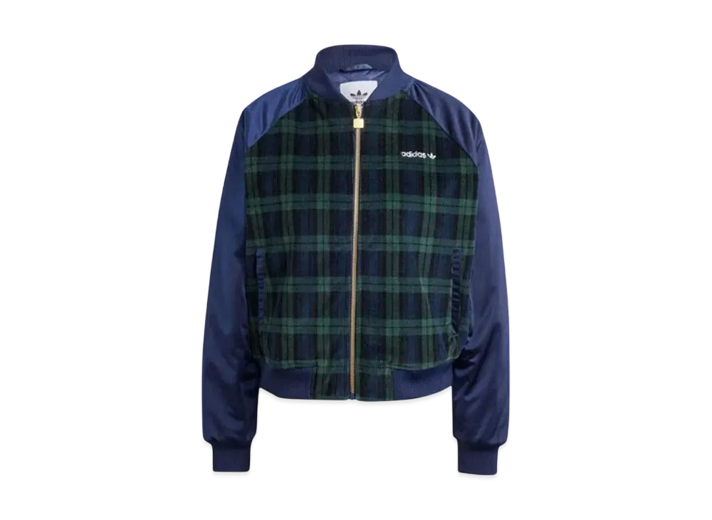adidas Tartan College Jacket "Night Indigo/Black/Shadow Green"