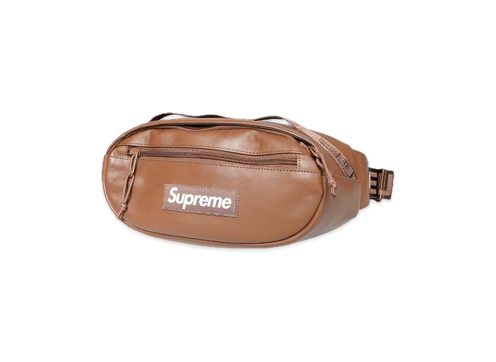 Supreme Leather Waist Bag "Brown" (24FW)