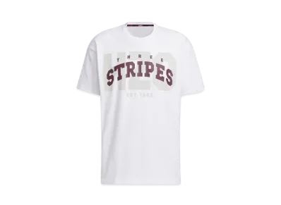adidas College Pack Loose Fit Single Jersey Short Sleeve T-Shirt "White"