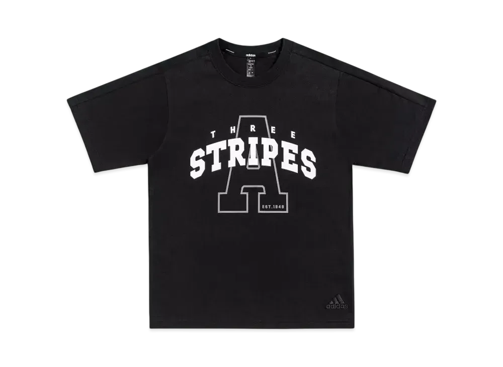 adidas College Pack Loose Fit Single Jersey Short Sleeve T-Shirt Kids "Black"