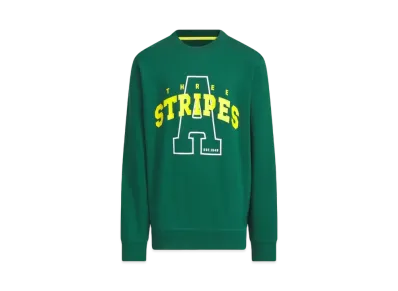 adidas Kids College Loose Fit French Terry Sweat "Collegiate Green"