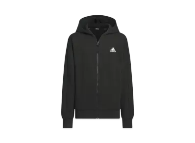 adidas Warding Pack Loose Fit French Terry Full Zip Parka Kids "Black"