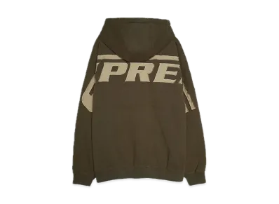 Supreme Wrapped Half Zip Hooded Sweatshirt "Dusty Brown"