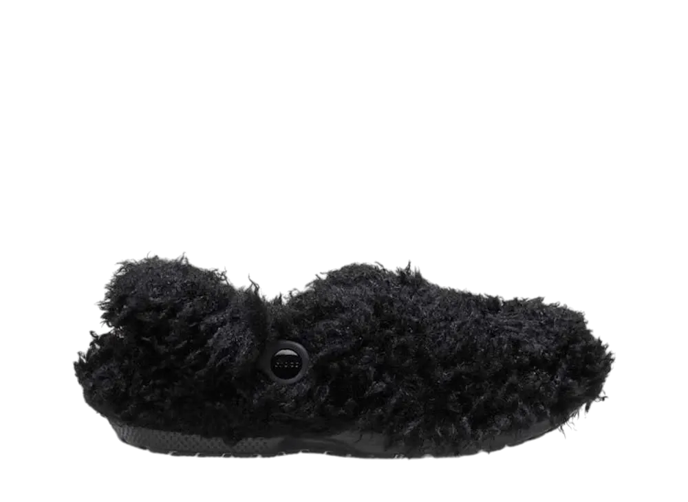Crocs Classic Shaggy Fur Lined Clog "Black"