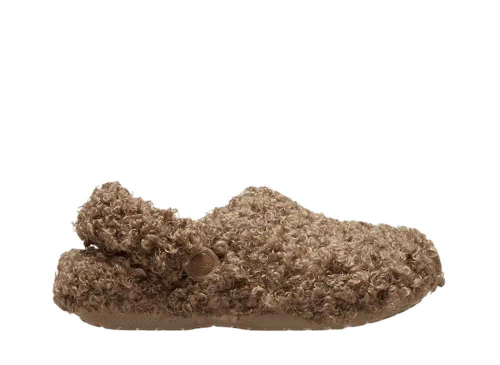 Crocs Classic Doodle Fur Lined Clog "Sepia"