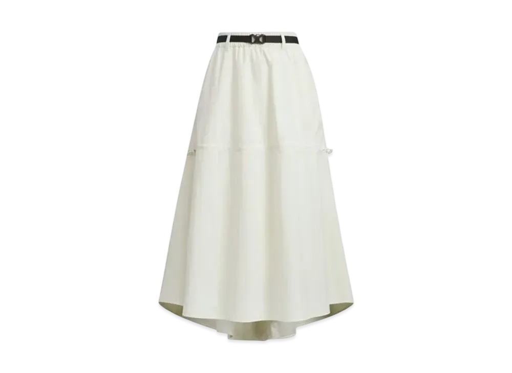 adidas Luxe Flow Loose Fit Stretch Woven Skirt "Ivory"