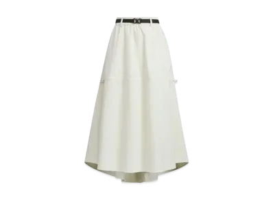 adidas Luxe Flow Loose Fit Stretch Woven Skirt "Ivory"