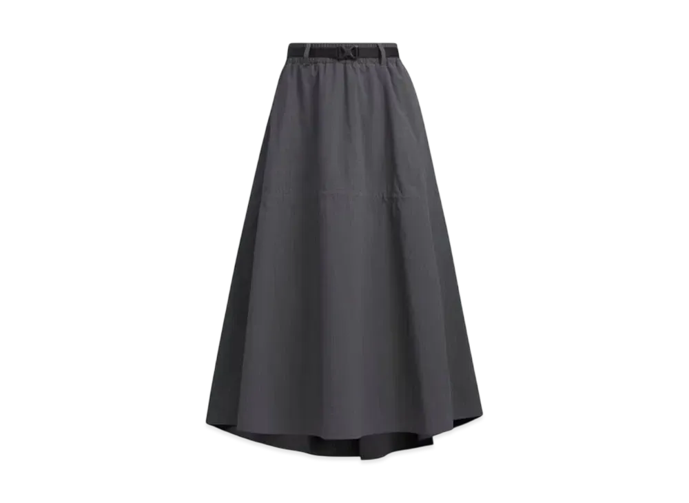 adidas Luxe Flow Loose Fit Stretch Woven Skirt "Grey Six"